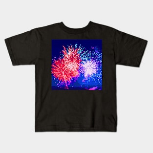 Pixel Firework No.64 Kids T-Shirt